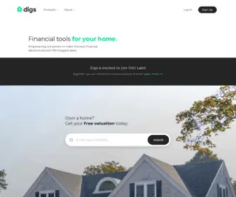 Digs.co(The Home for Homeownership) Screenshot