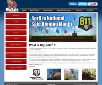 Digsafe.com(Dig Safe System) Screenshot