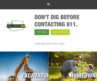 Digsafewa.com(Dig Safe Washington Dig Safe Washington) Screenshot