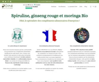 Dihe.fr(Boutique en ligne de compléments alimentaires naturels et bio) Screenshot