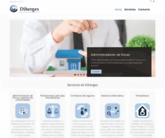 Diherges.es(Empresa ubicada en Pravia que proporciona servicios de) Screenshot