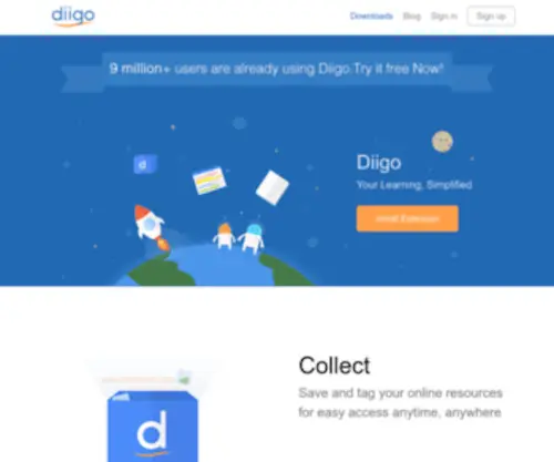 Diigo.com(Better reading and research with annotation) Screenshot