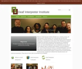 Diinstitute.org(Deaf Interpreter Institute) Screenshot