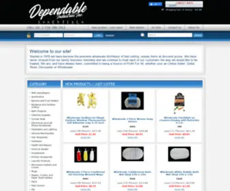 Diiny.com(Dependable Industries supplies the Dollar Store trade as well as Discount Stores) Screenshot