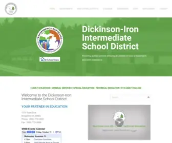 Diisd.org(Dickinson-Iron Intermediate School District) Screenshot