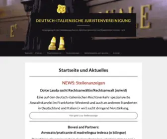 Dijv.org(DEUTSCH-ITALIENISCHE JURISTENVEREINIGUNG) Screenshot