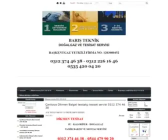 Dikmentesisatci.com(Dikmen tesisat tesisatcı 0312 374 46 38) Screenshot