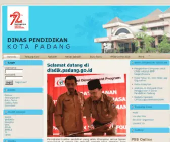 Diknas-Padang.org(DINAS PENDIDIKAN DAN KEBUDAYAAN) Screenshot