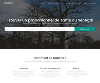 Dikogo.com(Annuaire géolocalisé des professionnels de santé au Sénégal) Screenshot