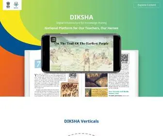 Diksha.gov.in(National Digital Infrastructure for Our Teachers) Screenshot