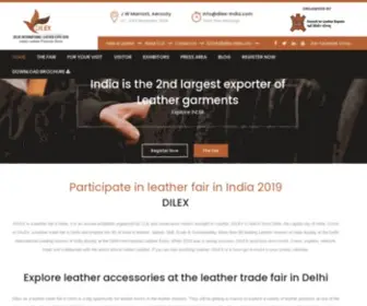 Dilex-India.com(Leather Fair in India 2019) Screenshot