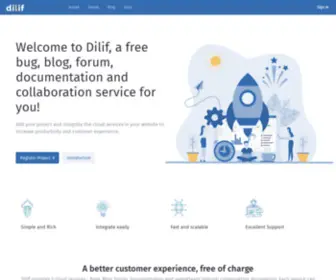 Dilif.com(Free bug tracking) Screenshot