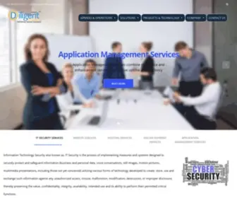 Diligentinfosystems.com(IT Consulting & IT Managed Security Services) Screenshot