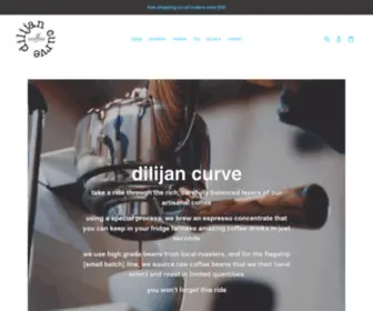 Dilijancurve.com(With our specialty bottled espresso concentrate you can make coffee beverages in seconds at home) Screenshot