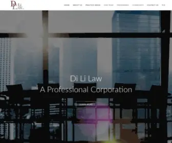 Dililaw.com(Di Li Law) Screenshot