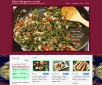 Dillasethiopianrestaurant.com(Dilla's Ethiopian Restaurant) Screenshot