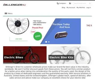 Dillengerelectricbikes.com.au(Shop online at Dillenger and discover some of the best ebikes and electric bike kits in the world) Screenshot