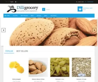 Dilligrocery.com(Online Grocery Dry Fruits Shopping Delhi) Screenshot