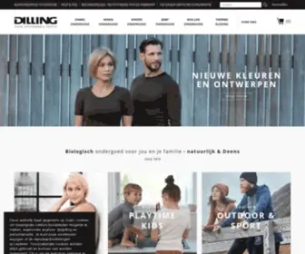 Dilling.nl(Bio-ondergoed en natuurlijke mode uit Denemarken) Screenshot