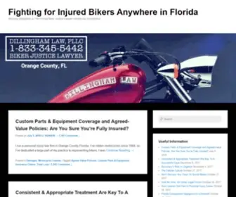 Dillinghamlaw.org(Fighting for Injured Bikers Anywhere in Florida) Screenshot