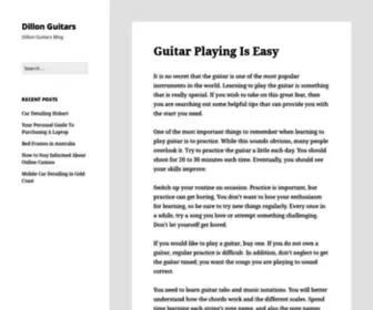 Dillionguitars.net(Dillon Guitars Blog) Screenshot