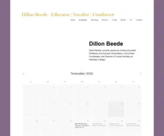 Dillonbeede.com(Dillon Beede) Screenshot