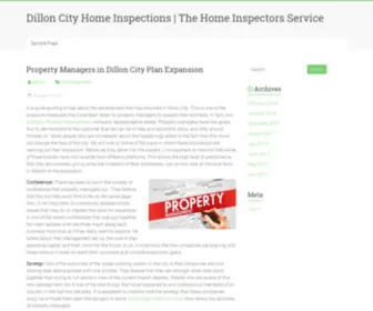 Dilloncitysc.com(Dillon City Home Inspections) Screenshot