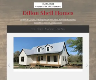 Dillonshellhomes.com(Dillon Shell Homes) Screenshot