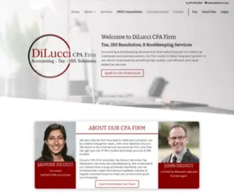 Dilucci.com(Our CPA firm) Screenshot