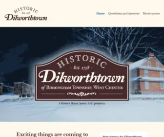 Dilworthtown.com(Historic Dilworthtown of Birmingham Township) Screenshot