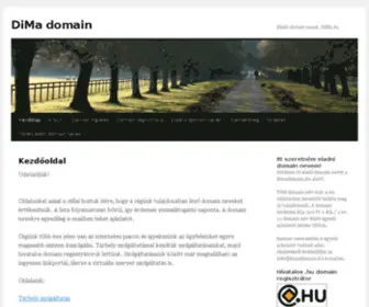 DimaDomain.hu(DiMa domain) Screenshot