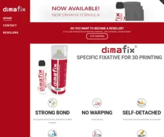 Dimafix.com(Specific Fixative For 3D Printing) Screenshot