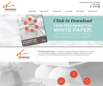 Dimalantadesigngroup.com(Cincinnati Marketing Firm) Screenshot