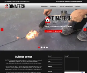 Dimatech.com.ar(Venta y Colocación de Membranas asfálticas con Garantía escrita por 12 años) Screenshot