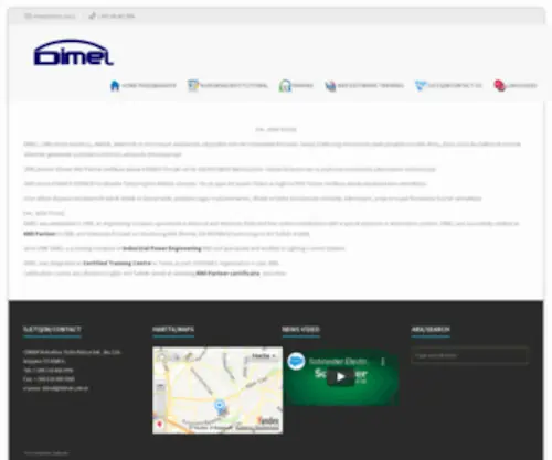 Dimel.com.tr(DIMEL BUILDING AUTOMATION AND ENGINEERING SERVICES) Screenshot
