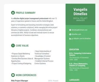 Dimellas.com(Vangelis Dimellas) Screenshot