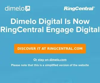 Dimelo.com(Customer Engagement Platform for All Digitals Channels) Screenshot