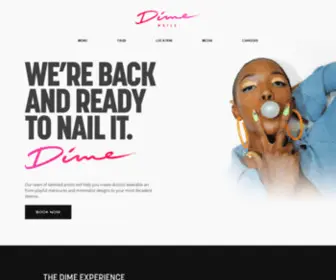 Dimenailsla.com(A nail salon dedicated to extraordinary nail care and customer service) Screenshot