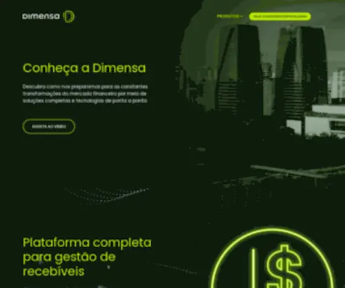 Dimensa.com(Conheça nossa tecnologia para operações financeiras) Screenshot