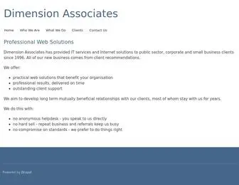 Dimension-Associates.co.uk(Professional Web Solutions) Screenshot