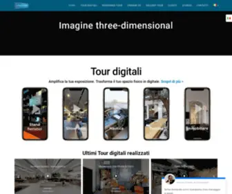 Dimensione3.com(Limitless virtual exhibits) Screenshot