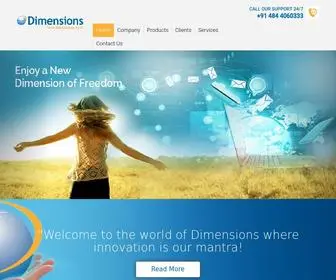 Dimensionslive.com(Best Software Solutions Company in Cochin Kerala India) Screenshot