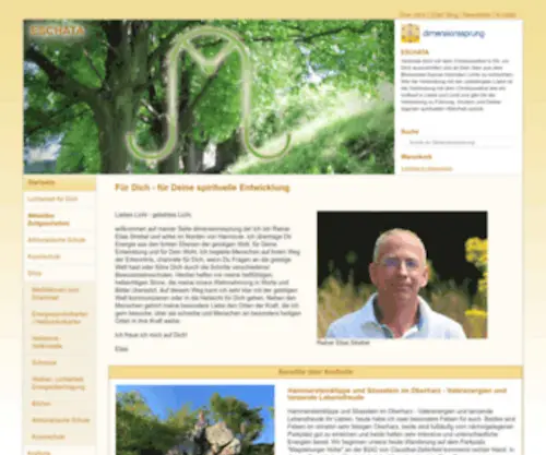 Dimensionssprung.de(Spirituelle Entwicklungshilfe und Lichtarbeit) Screenshot