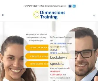 Dimensionstraining.com(Dimensions Training) Screenshot