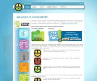 Dimensionu.com(Educational Video Game Technology for the 21st Century Student) Screenshot