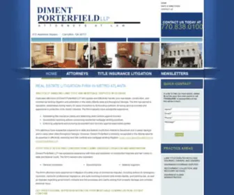 Dimentcarroll.com(Real Estate Litigation Firm in Metro Atlanta) Screenshot