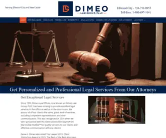 Dimeolawgroup.com(Dimeo Law Group) Screenshot