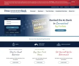 Dimesavingsbank.com(Dime Bank) Screenshot