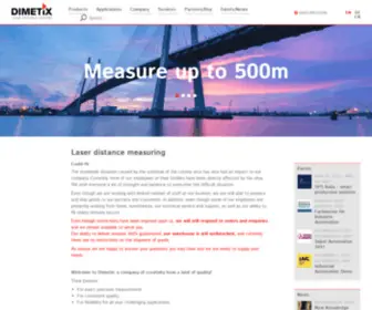 Dimetix.com(Laser distance measurement) Screenshot