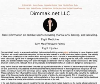 Dimmak.net(The Science Behind Dim Mak death touch Includes dim mak history) Screenshot